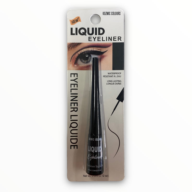 Kozmic Colours - Black Liquid Eyeliner (Waterproof / Long Lasting).