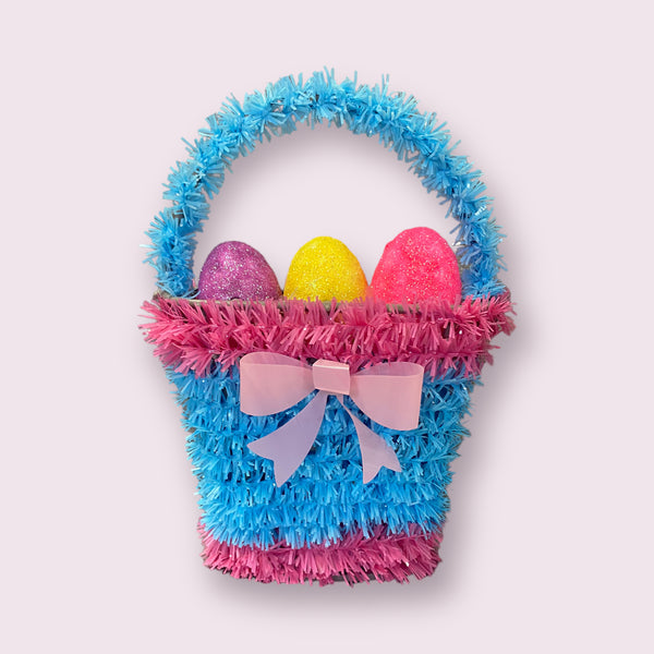 Easter Decoration - 3D Easter Tinsel Basket (4.5" x 6.1")