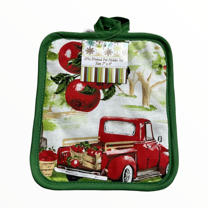 Printed Tier Swag - Oven Mitt and Kitchen Towel (2pcs)