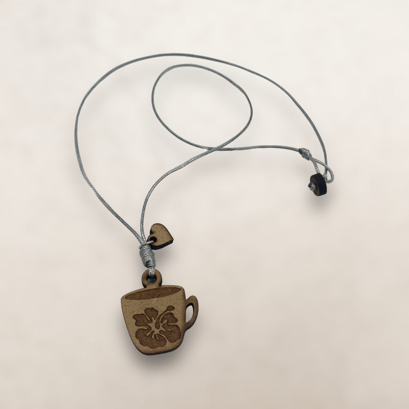 Wood Crafts - Poppy Cup Necklace *One Size*