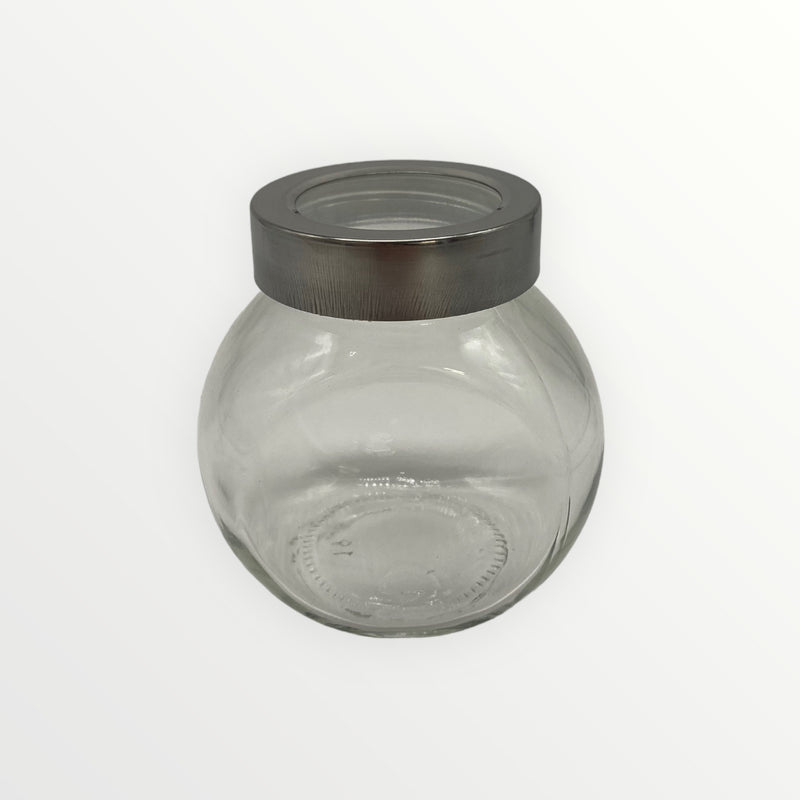 Envase Pequeño en Cristal con Tapa Transparente 200ml