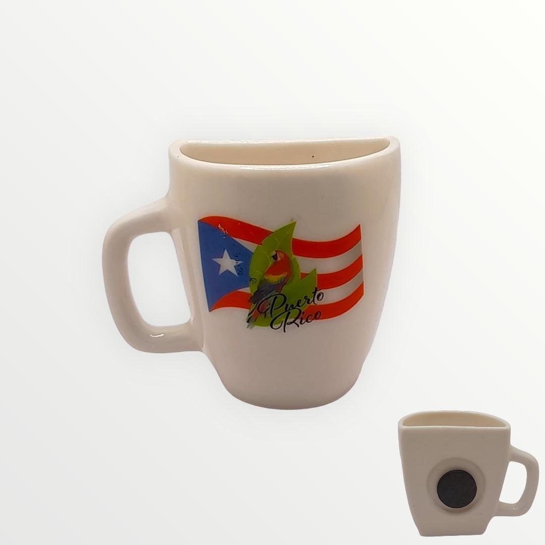 Souvenir de Puerto Rico - Mini Tazas con Imán para Decoración