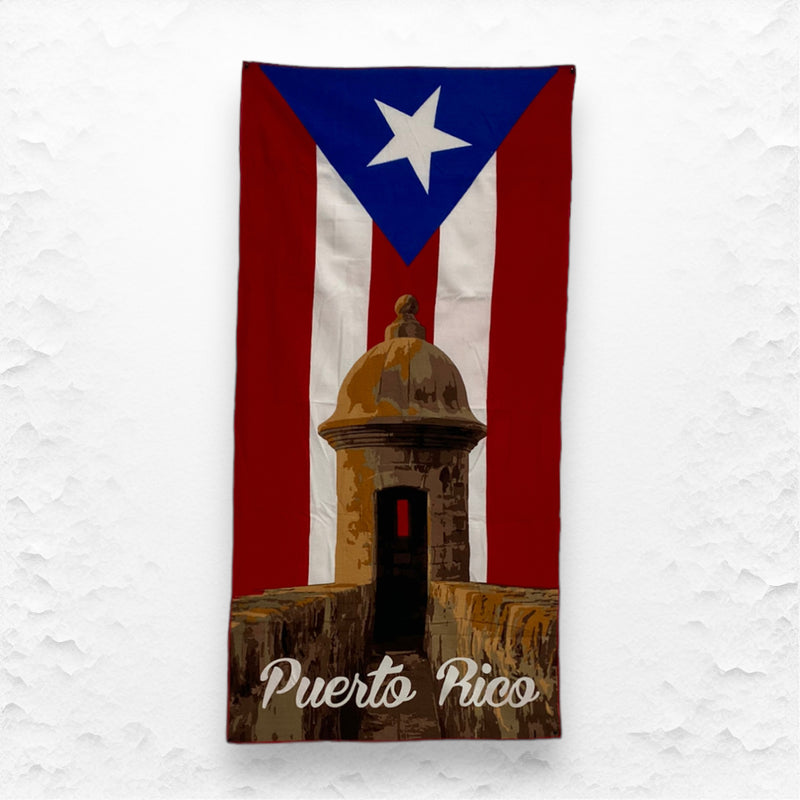 Souvenirs de Puerto Rico - Toalla de Playa Microfibra (28inch x 59inch)