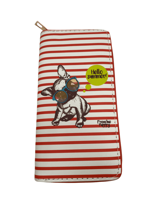 Wallets - ''Hello Summer''/ Frenchie Puppy.