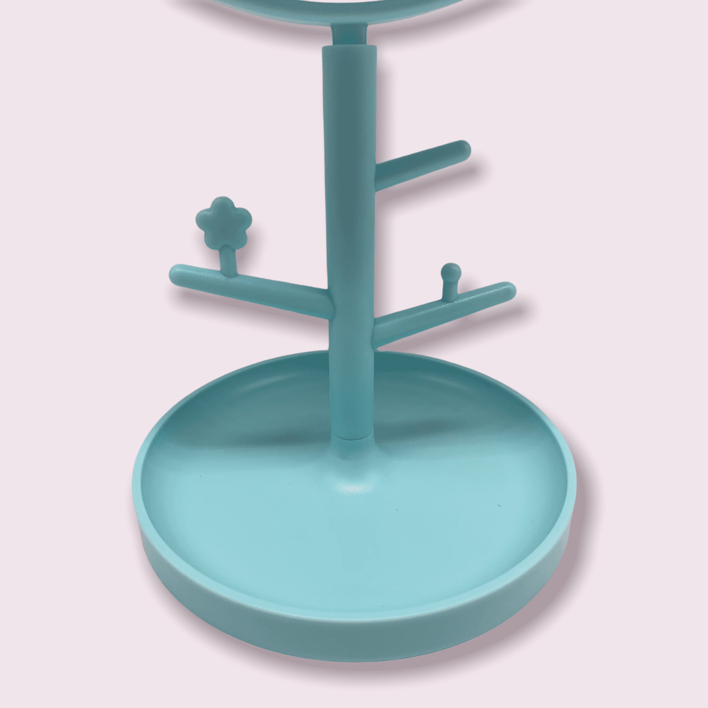 Mirror with Jewelry Rack.