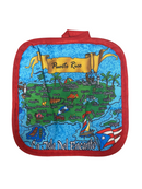 Souvenir de Puerto Rico - Agarradera de Cocina (Mapa).