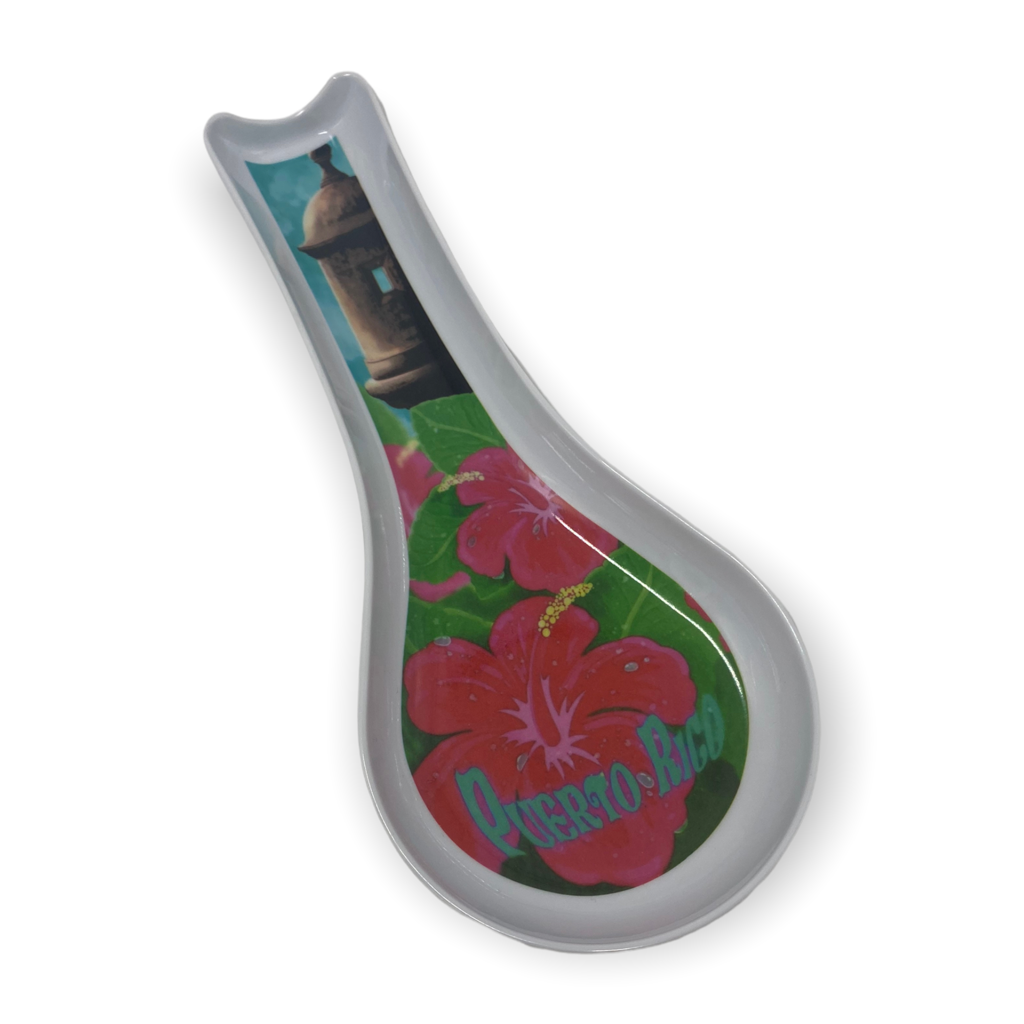 Souvenir de Puerto Rico- Descanso para Utensilios de Cocina en Melamina.