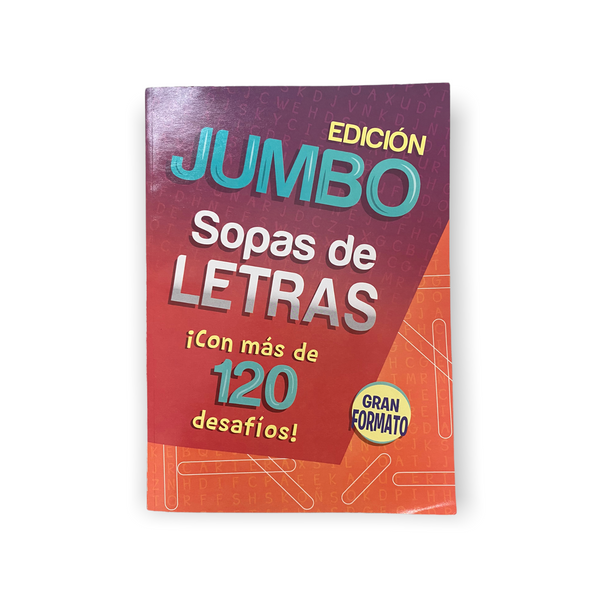 Edición JUMBO- Sopas de Letras ¡Con mas de 120 desafíos!.