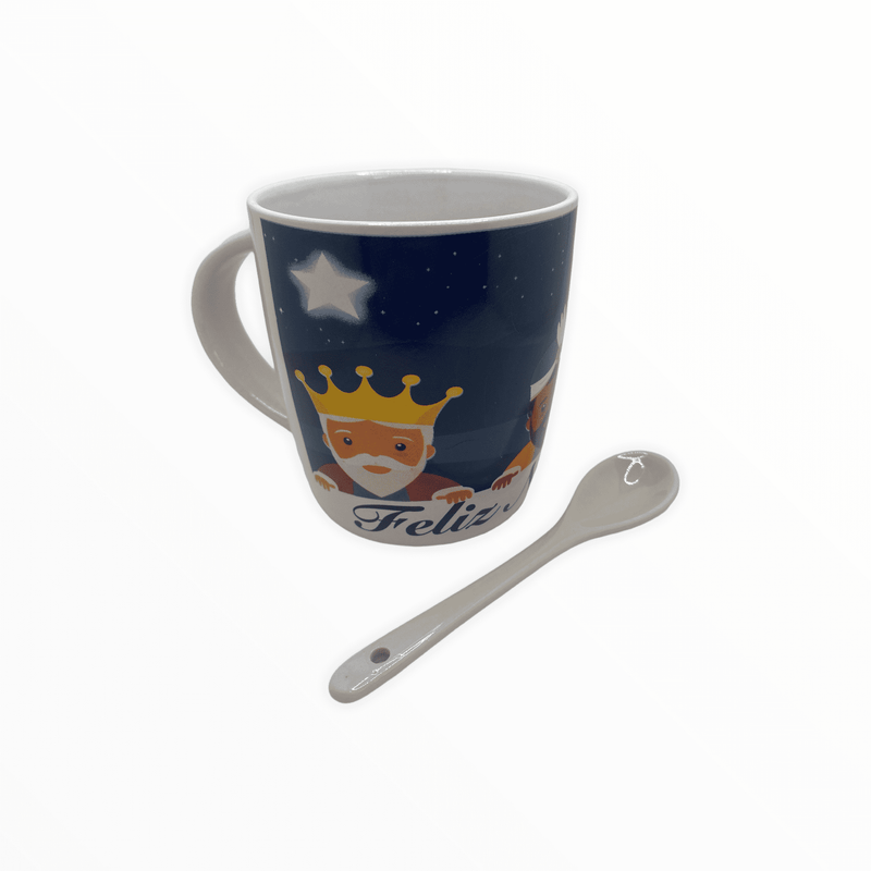 Tazas con Cuchara- Tres Reyes Magos (3 Kings).
