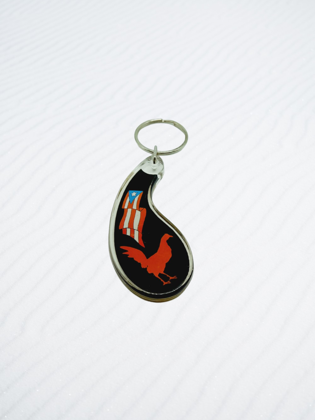 Souvenir de Puerto Rico | Llavero Plástico- Güiro.
