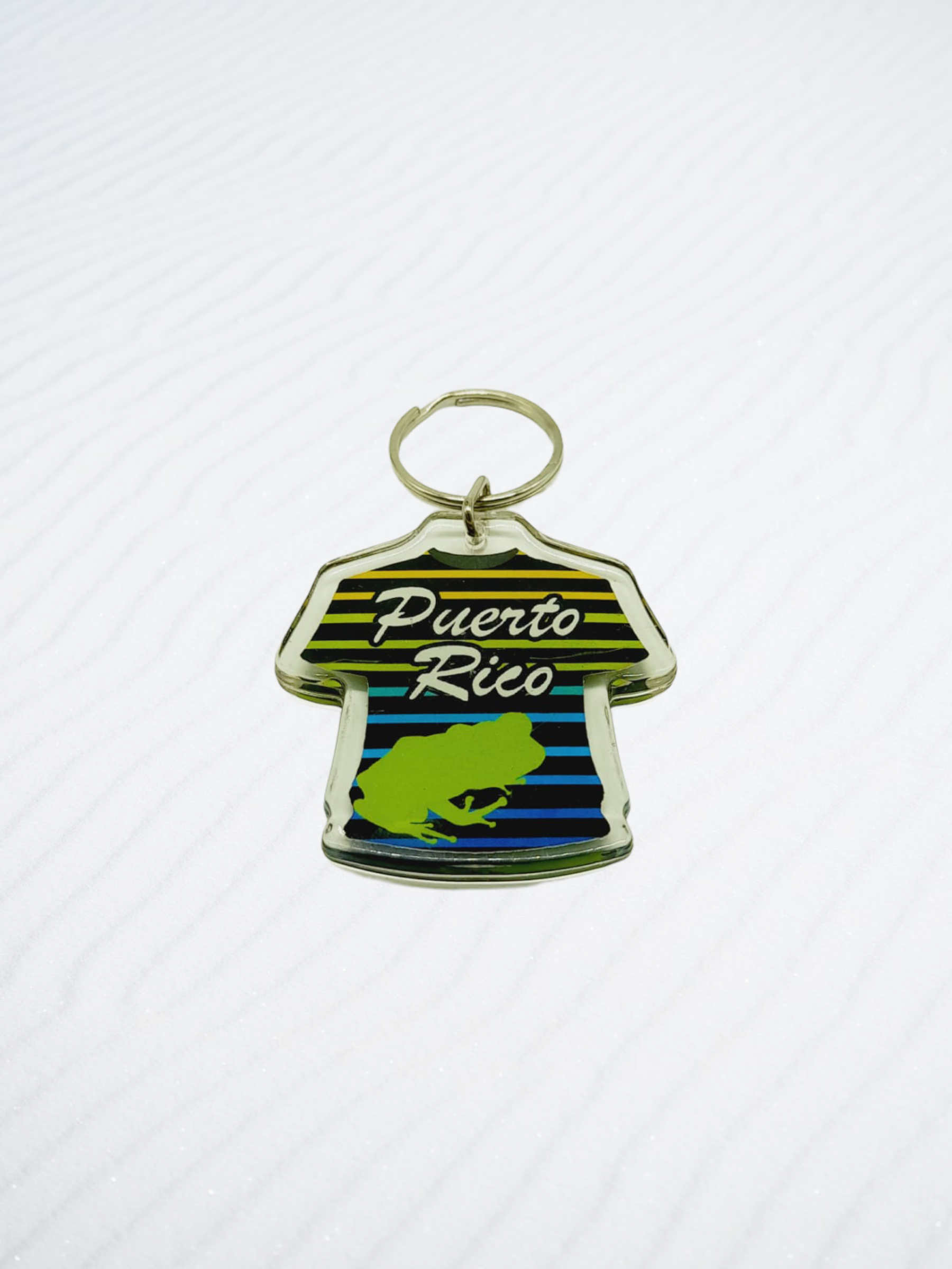 Souvenir de Puerto Rico | Llavero Plástico- Camiseta.