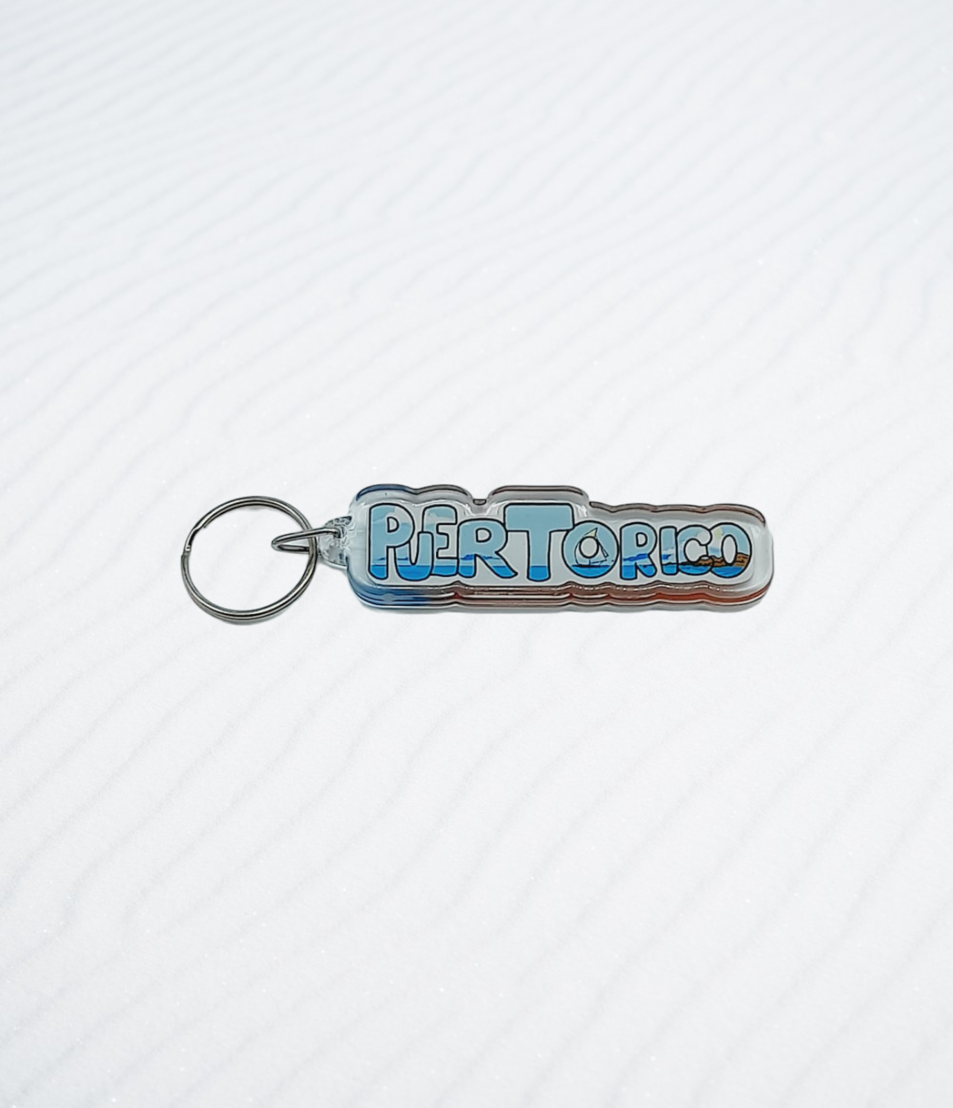 Souvenir de Puerto Rico | Llavero Plástico- ''Puerto Rico''.