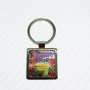 Souvenir de Puerto Rico | Llavero en Metal- Cuadrado.