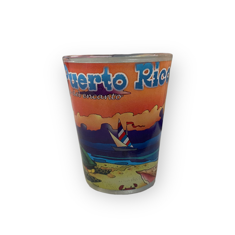 Souvenir Puerto Rico - Shot Glass "Isla del Encanto".