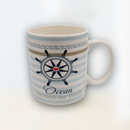 Tazas de Café en Cerámica ''Ocean Around the World'' 11oz.