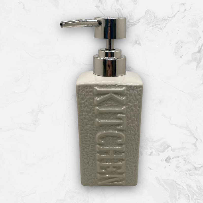 Dispensador y Jabonera en Cerámica para Cocina - ''KITCHEN''.