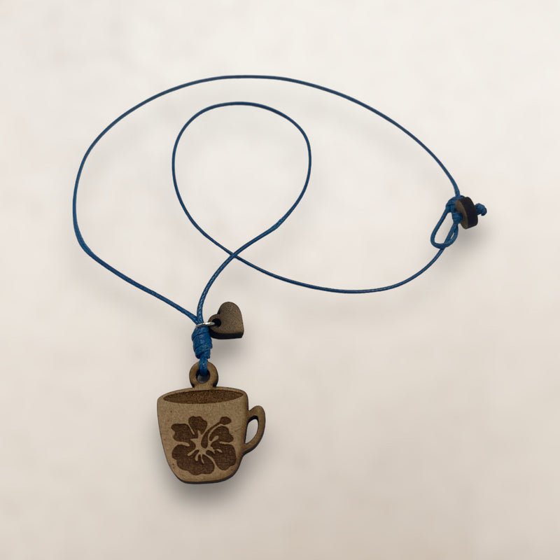 Wood Crafts - Poppy Cup Necklace *One Size*