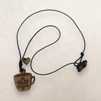 Artesanía en Madera - Collar Taza Sol Taino *One Size*