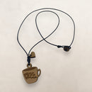 Wood Crafts - Flag Mug Necklace *One Size*
