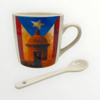 Souvenirs de Puerto Rico - Taza con Cuchara en Empaque