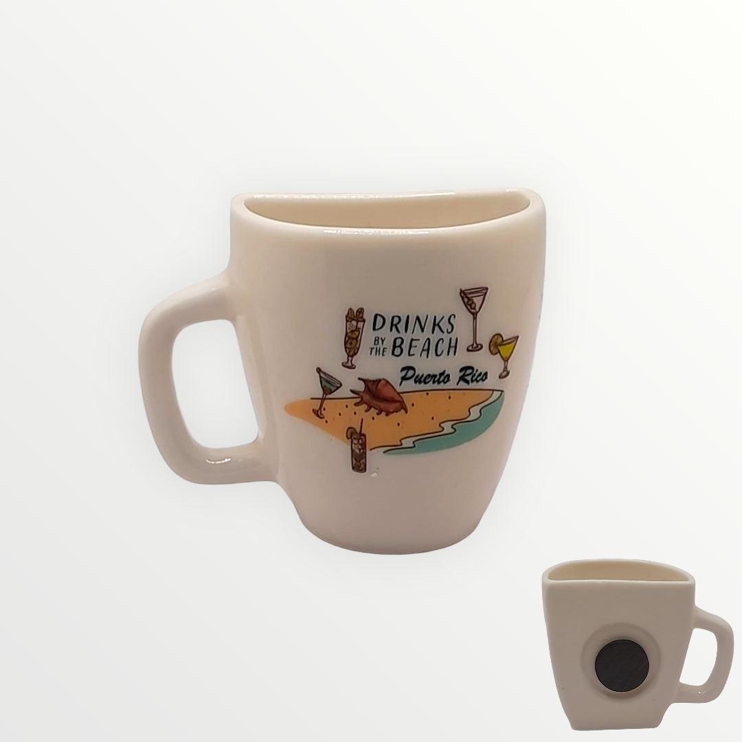 Souvenir de Puerto Rico - Mini Tazas con Imán para Decoración