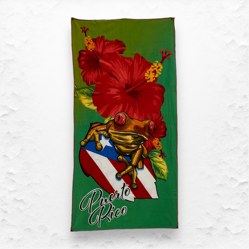 Souvenirs de Puerto Rico - Toalla de Playa Microfibra (28inch x 59inch)
