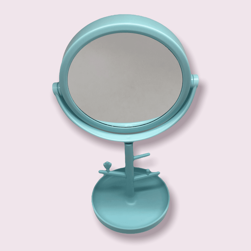 Mirror with Jewelry Rack.