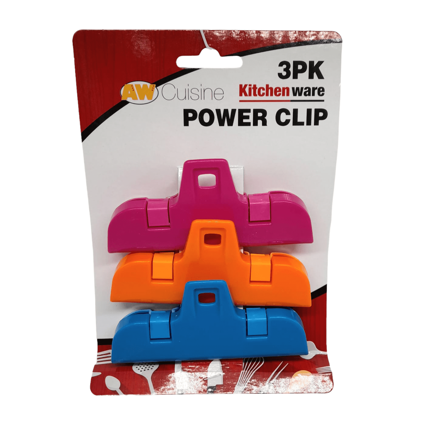 AW Cuisine- 3pk Power Clip (Kitchenware).