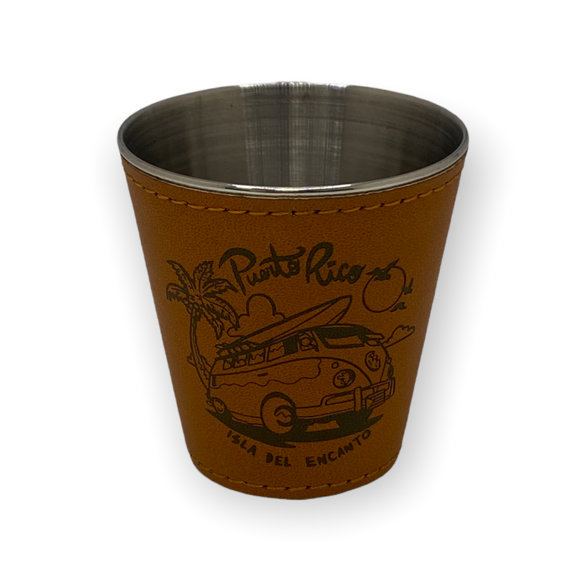 Souvenir de Puerto Rico - Shot Glass (Marrón).