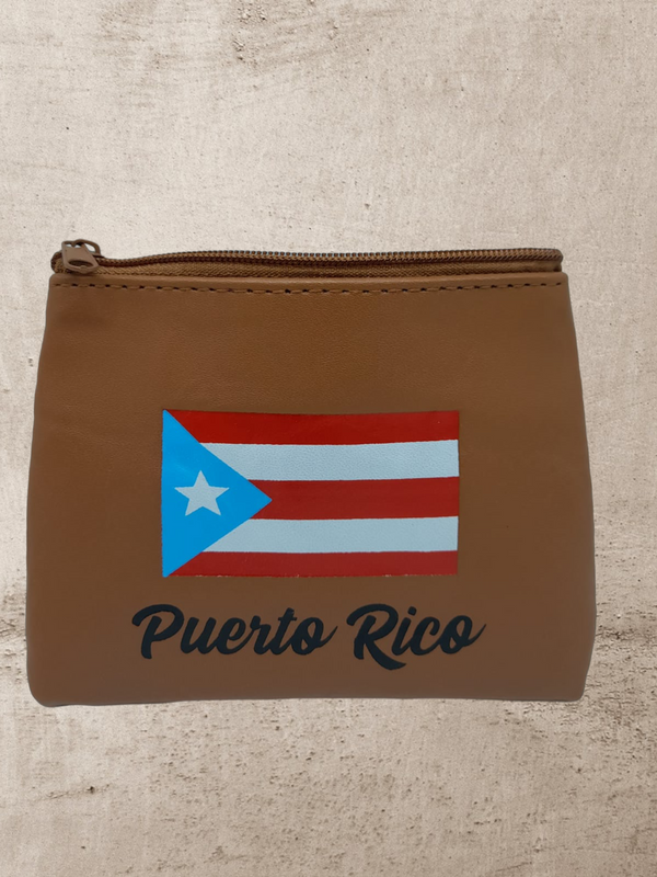 Souvenir de Puerto Rico - Monedero en Cuero.