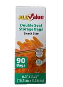 Bolsas de Almacenamiento (Ziploc)- Snacks Size.