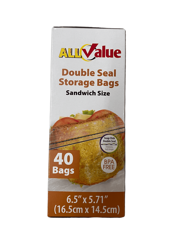 Bolsas de Almacenamiento (Ziploc)- Sandwich Size.