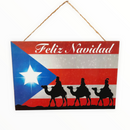 Tres Reyes Magos (3 Kings)- Placa de Madera para Colgar.