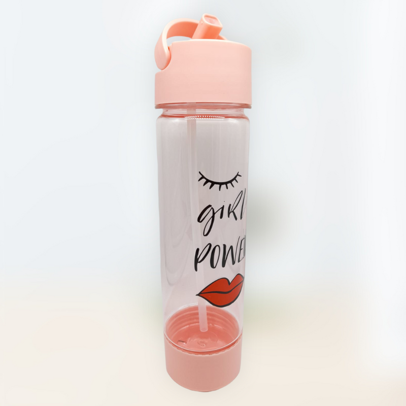 Flip Straw Bottle- ''Girl Power''.