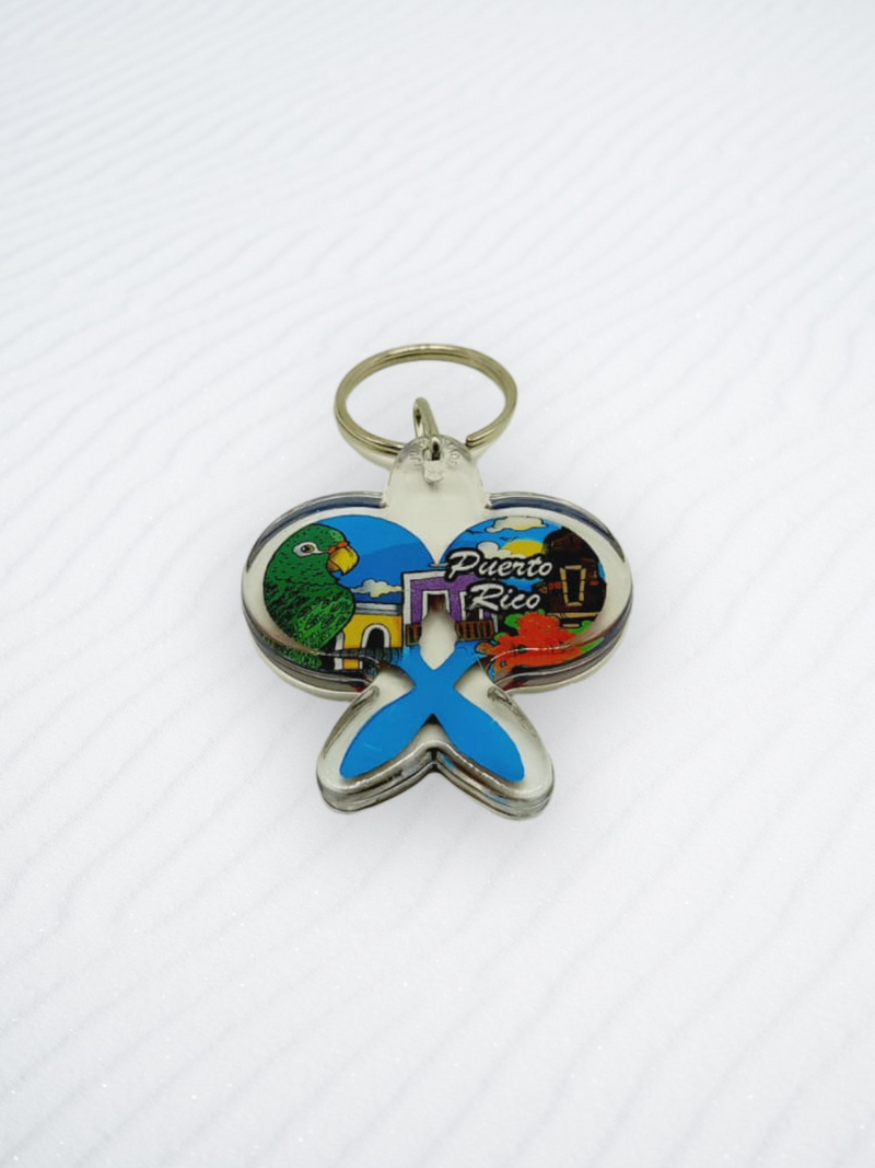Souvenir de Puerto Rico | Llavero Plástico- Maracas.