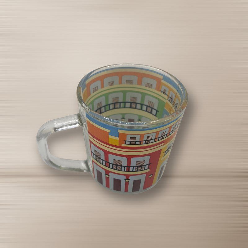 Souvenir de Puerto Rico- Tazas de Cristal (1pc).