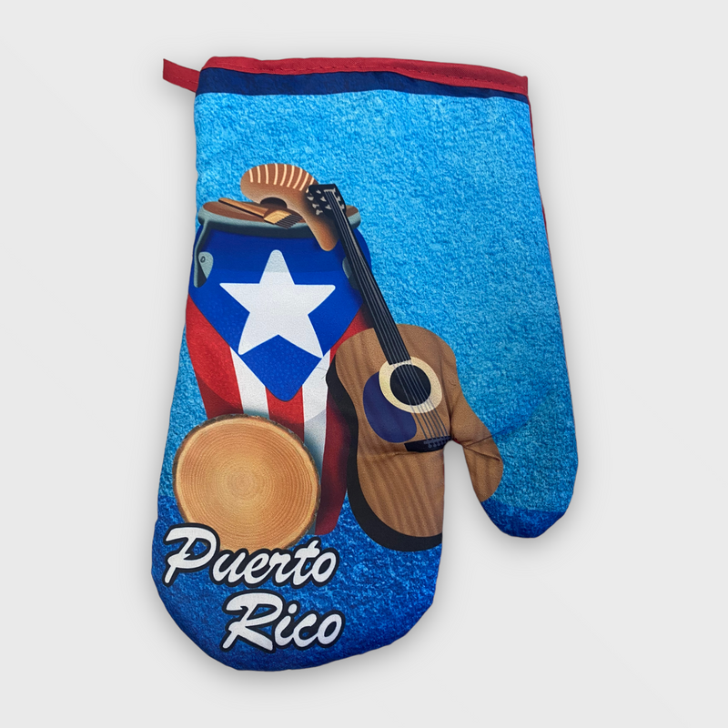 Souvenir de Puerto Rico - Guante de Cocina / Instrumentos.
