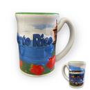 Souvenir de Puerto Rico - Taza Grande con Relieve.