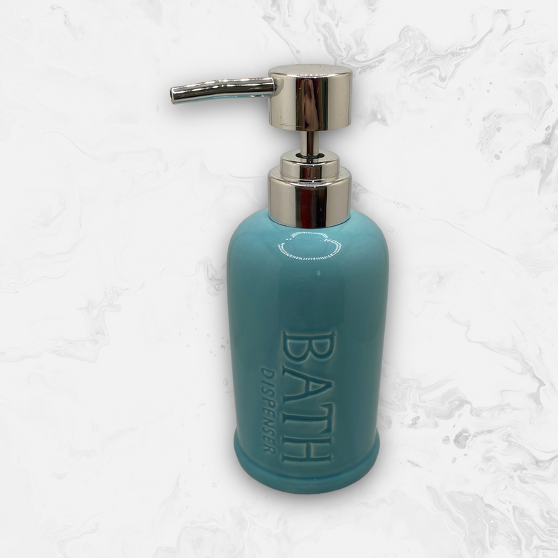 Dispensador y Vaso para Cepillos Dentales en Cerámica Lisa - ''BATH''.