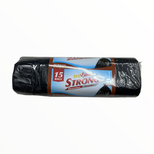 All Value - Bolsas de Basura Strong Heavy Duty (33Gal / 15pcs)