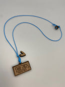 Artesanía en Madera - Collar Tablilla ''Puerto Rico 100 x 35'' *One Size*