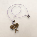 Artesanía en Madera - Collar Maracas con Símbolos Taínos *One Size*