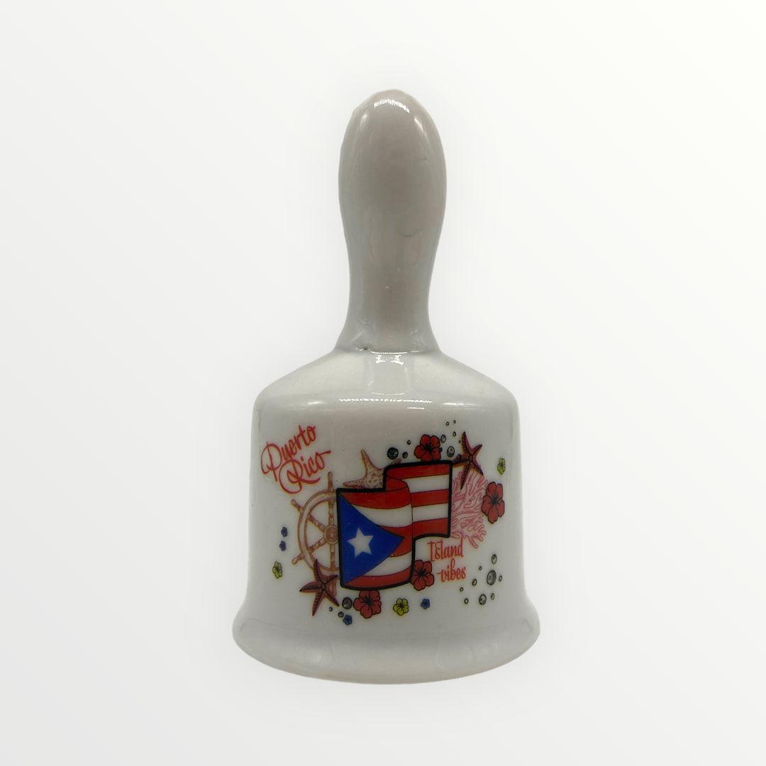Souvenir de Puerto Rico - Mini Campanas en Material de Loza