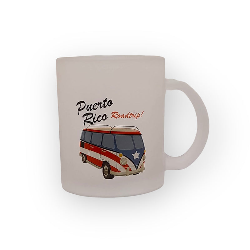 Souvenir from Puerto Rico - Frosted Glass Mugs