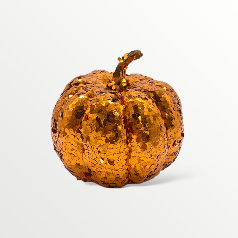Thanksgiving Day - Decoración de Mesa / Calabazas Con Brillo