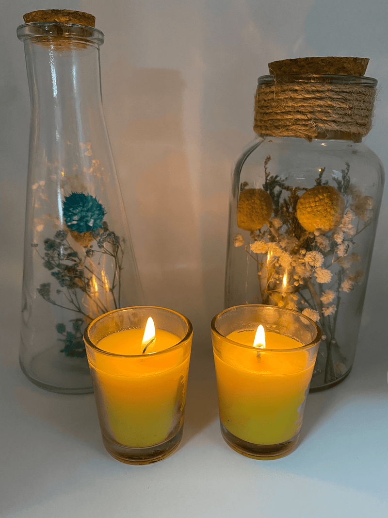 Votive Candle 2 pack *NO INCLUYE DECORACIÓN*.