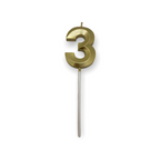 AW Party- Birthday Candle (Gold Numbers).