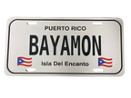 Tablillas de Puerto Rico - Estilo Blanco (License Plate).