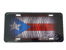 Tablillas de Puerto Rico - Estilo Bandera (License Plate).