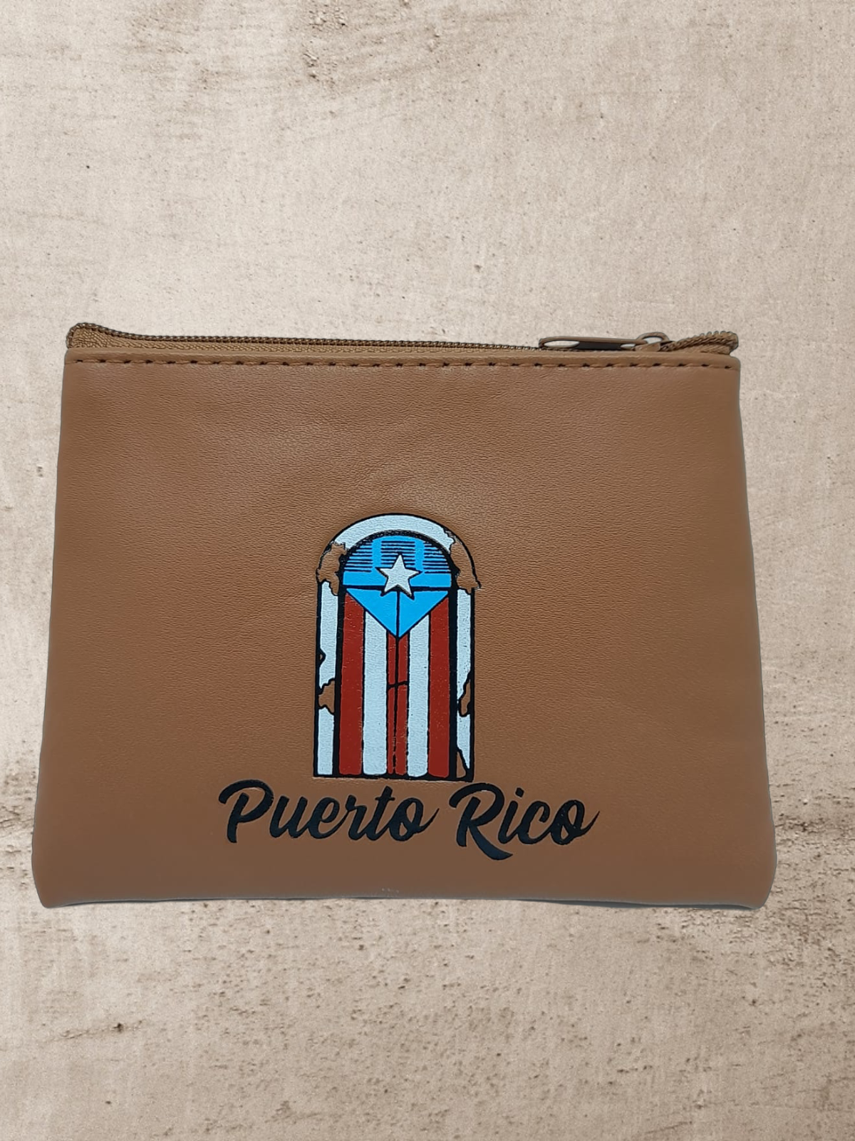 Souvenir de Puerto Rico - Monedero en Cuero.